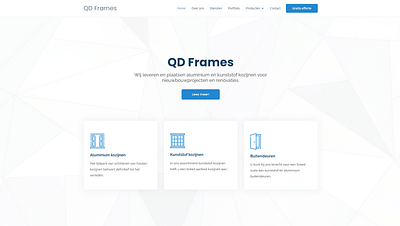 Website QD Frames - Création de site internet