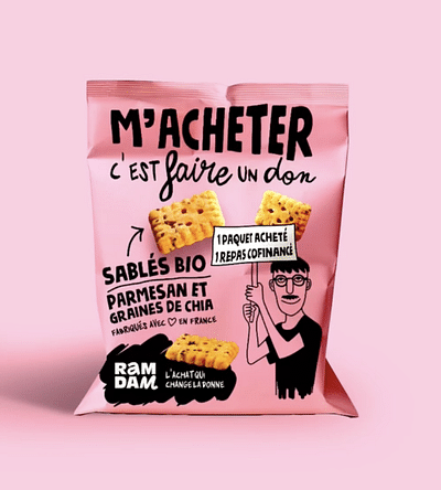 (Branding) Identité, packagings - RAMDAM SOCIAL 🍪 - Branding y posicionamiento de marca