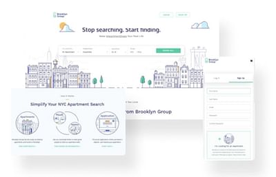 Application web pour Brooklyn Group - Webanwendung