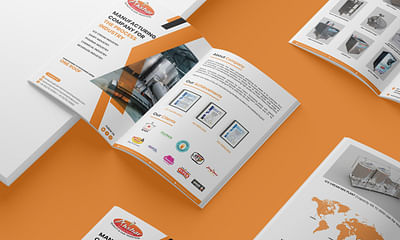 Brochure Design for Ice Cream Machine Company - Grafikdesign