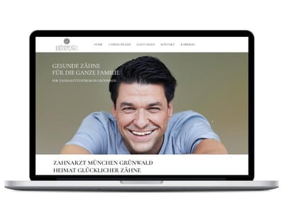 Webauftritt Zahnarztzentrum - Webseitengestaltung