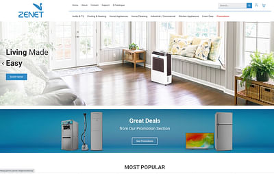 Zenet Electronics Online Store - Webanwendung