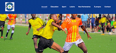 Création d'un site pour une académie de sport - Creación de Sitios Web