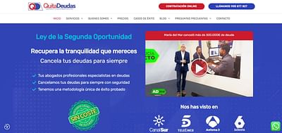 Estrategia Digital | QuitaDeudas - Creación de Sitios Web