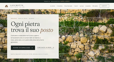 Licchetta Muri a Secco — Web Design & Development - Creación de Sitios Web