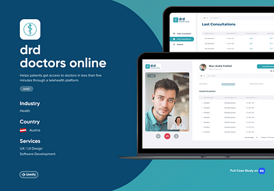 The first Austrian telemedicine web platform - Ergonomy (UX/UI)