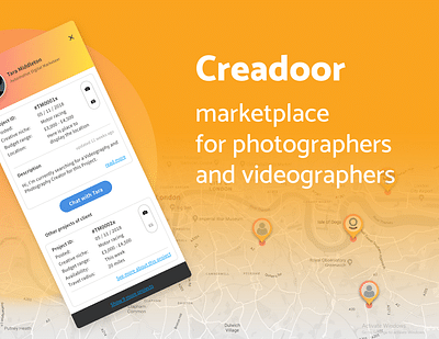 Creadoor - Marketplace for photo and video makers - Applicazione Mobile