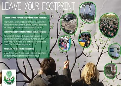 LEAVE YOUR FOOTPRINT - Reclame