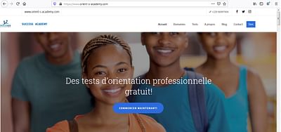 Site web pour orientation professionnelle - Creación de Sitios Web