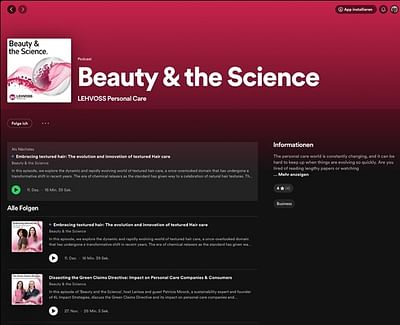 PODCAST - Beauty & the Science - Graphic Design