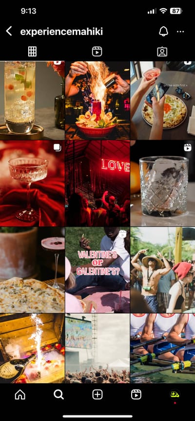Branded Mahiki Instagram Feed - Redes Sociales