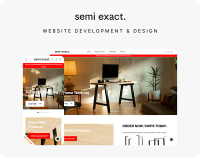 Semi Exact - Sustainable Furniture Shopify Store - E-commerce