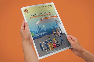Indian Oil Annual Infographic Report - Grafikdesign