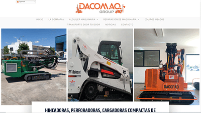 Diseño web para DACOMAQ - Réseaux sociaux