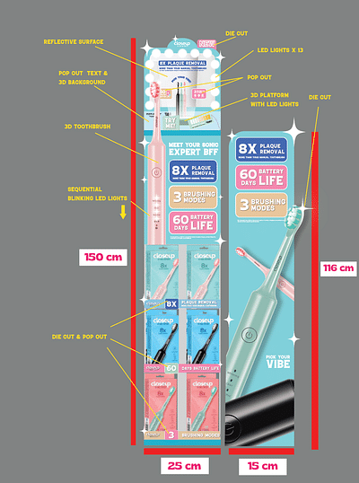 CloseUp POSM Design and Ideation - Outdoor Reclame