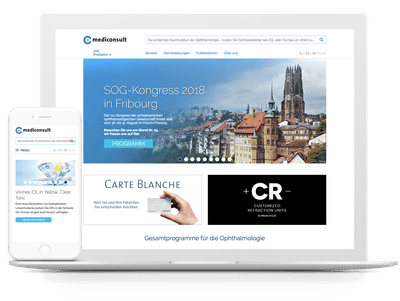Mediconsult AG- Corporate Landingpage - Webseitengestaltung