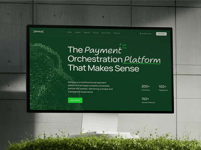 Sensus — White-label fintech platform - Website Creation