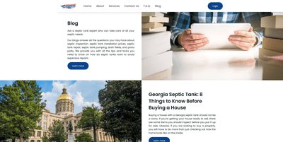 Diseño html y estrategia de marketing Septic Works - SEO