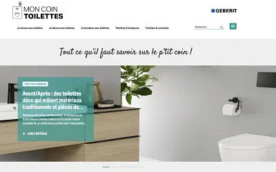 Création média digital (Univers des toilettes) - Stratégie de contenu