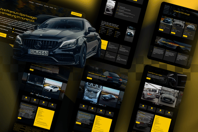 Website - Monroe Sportwagenvermietung - Website Creation