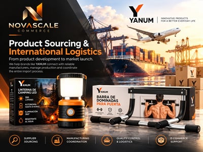 Desarrollo de producto, sourcing y logística internacional para YANUM - E-commerce
