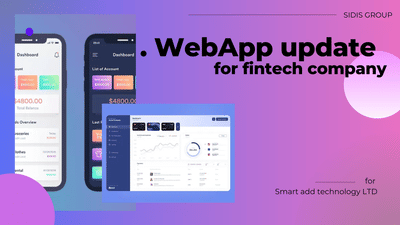 WebApp Update for Fintech Company - Développement de Logiciel