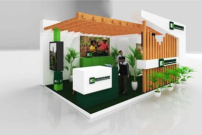 Kingdom Bank Expo booth render - 3D