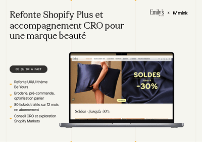 Refonte Shopify Plus et accompagnement CRO pour une marque beauté - Création de site internet
