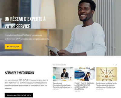 Webdesign for The CGA-CoPME - Estrategia digital
