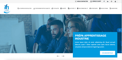 Création site internet sur-mesure - Ifi Peinture - Pubblicità online