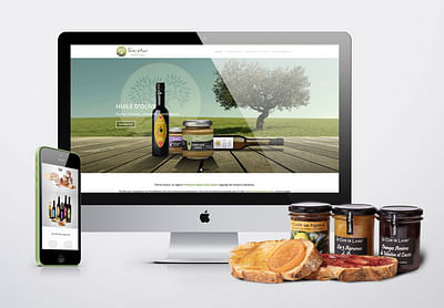 Création site e-commerce Terres d'Azur - Webseitengestaltung