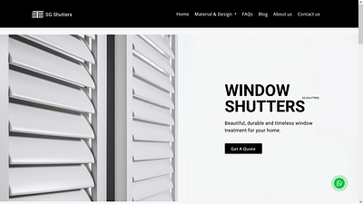 SG Shutters (A Window Shutters Company Singapore) - SEO