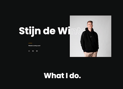 Stijn de Winter - Website - Création de site internet