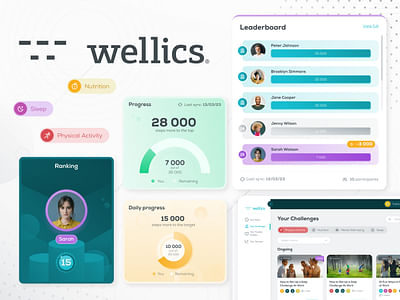 Wellics - a wellness platform - Webanwendung