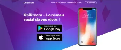 Création du site internet de OniDream - Creación de Sitios Web
