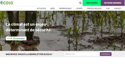 Refonte du site web politique ECOLO.be - Digital Strategy