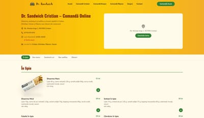 Dr. Sandwich - Webseitengestaltung