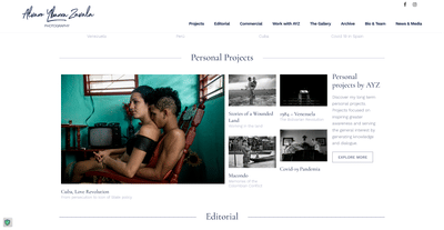 Alvaro Ybarra Fotografo - Website Creatie
