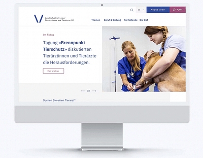 Online platform Association of Swiss Veterinarians - Graphic Design