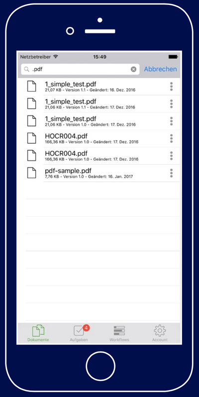 App Document Management System - Mobile App