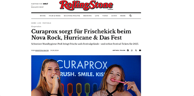 Festivalaktion Rolling Stone x Curaprox - Videoproduktion