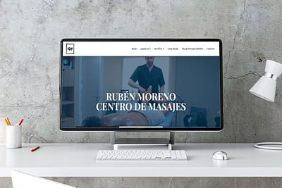 Diseño web Rubén Moreno Masajista - Référencement naturel