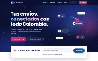 Rediseño web para empresa de mensajería - Creación de Sitios Web