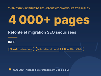 IREF : refonte et migration SEO de plus de 4 000 pages - Artificial Intelligence