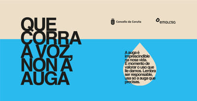 EMALCSA - QUE CORRA A VOZ, NON A AUGA - Diseño Gráfico
