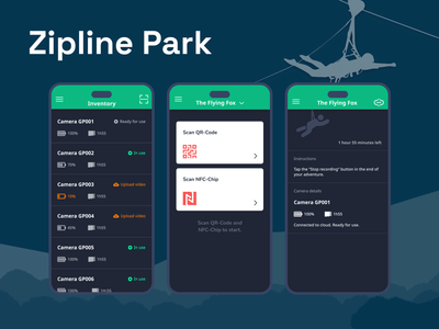 ZiplinePark - camera management solution - Mobile App