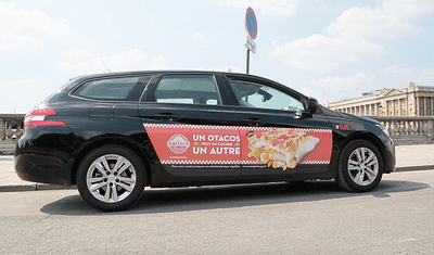 O'TACOS - Campagne d'affichage taxis parisiens - Publicité
