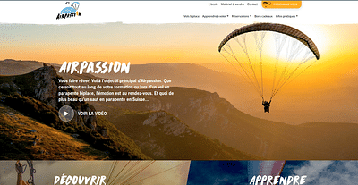 Airpassion - Webseitengestaltung