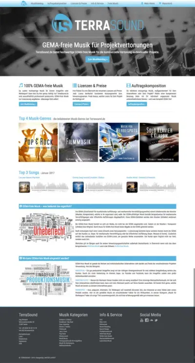 Relaunch Terrasound.de - E-commerce