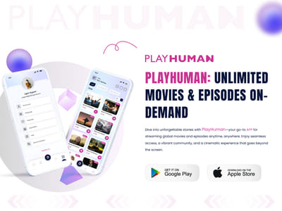PlayHuman- Unlimited Movies & Episodes On-Demand - Desarrollo de Software